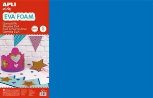Moosgummi-Eva-Platten, blau, 400x600 mm, APLI